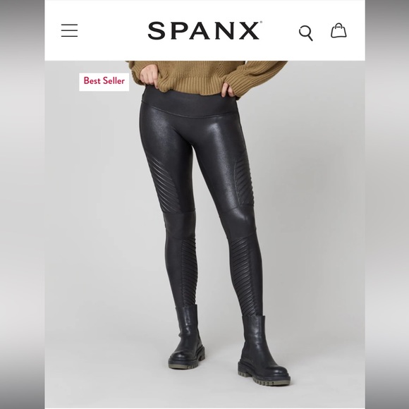 SPANX Pants - Spanx Moto Faux leather legging